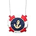 Umhängetasche Navy Girl Matrosen Damentasche Piratin Schultertasche Marine Damenhandtasche Kostüm Zubehör Damen Matrosin Tasche mit Anker