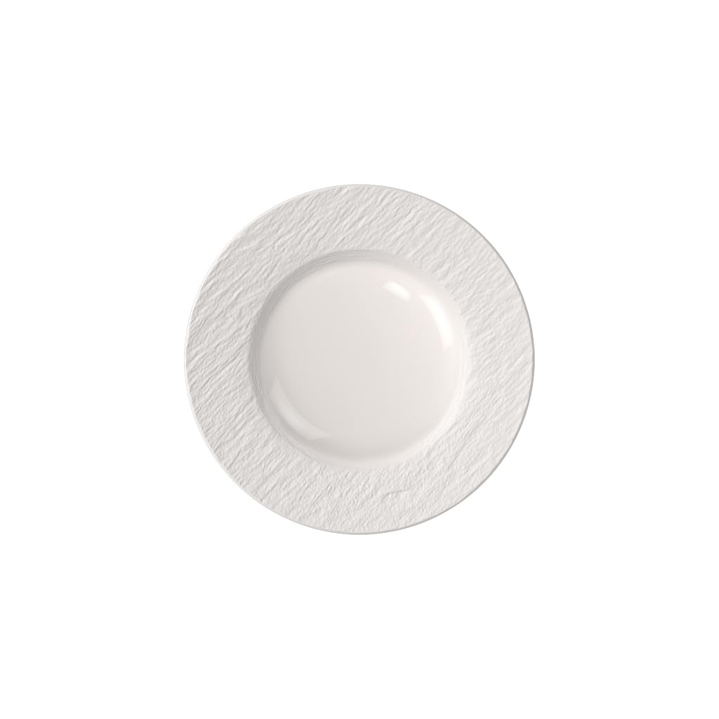 Assiette à dessert Villeroy & Boch Manufacture Ice 22cm en porcelaine Premium blanc