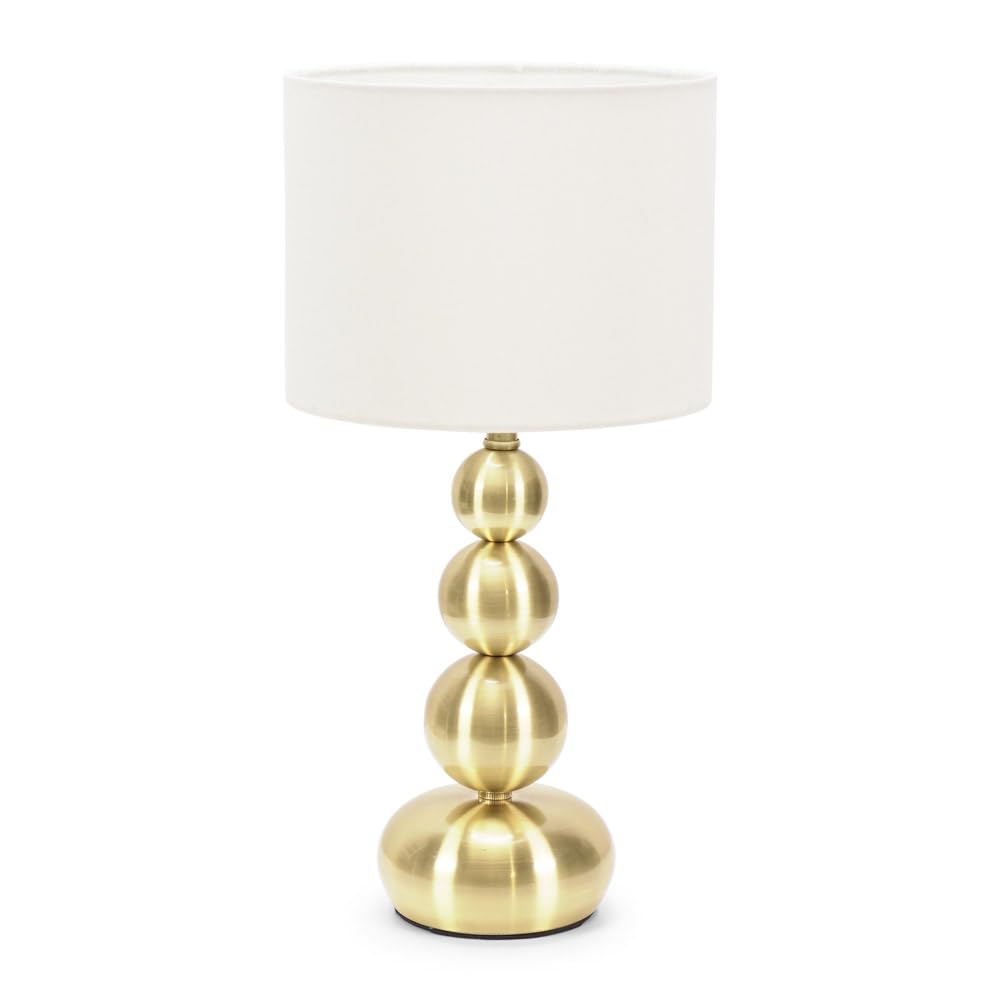 Valuelights Unisex Gold Marissa Stacked Ball Table Lamp Light With Led Bulb In