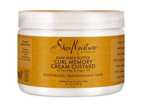 Shea Moisture Raw Butter Curl Memory Custard Cream for Unisex, 12 Ounce