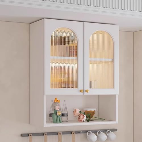 Armario de pared de madera maciza duradero con diseño elegante 2