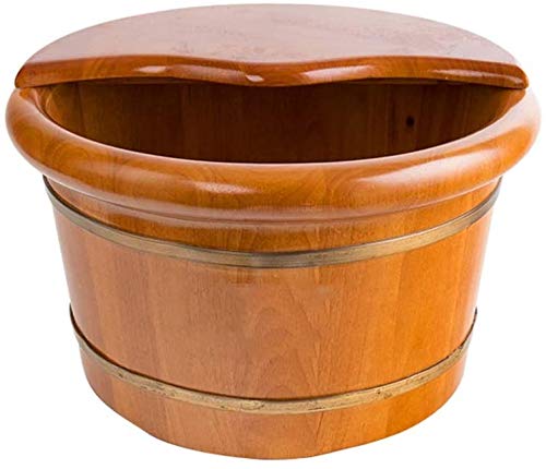 Tina de pie de madera sólida para pedicura