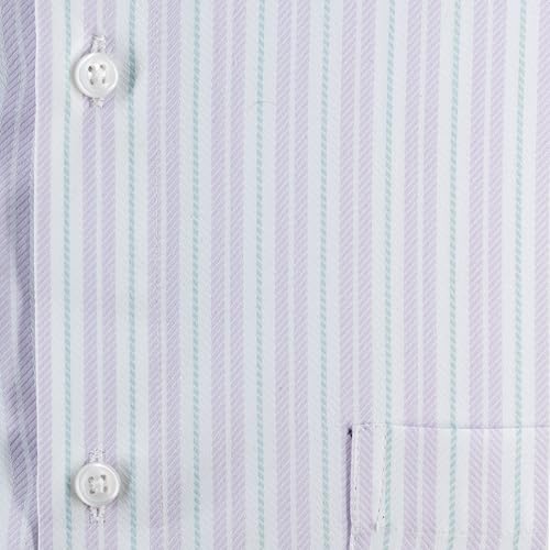 Image of 7-DAYS Men's Premium Striped Formal Shirt - Cotton Rich, Regular Fit, Full Sleeve, with Pocket, Wrinkle Resistant - Stylish Office & Everyday Wear.
