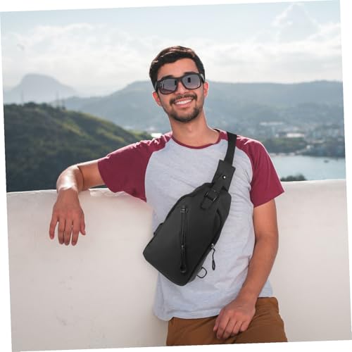 Bolsa de pecho para evitar bolsillos llenos mochila ligera impermeable USB 2