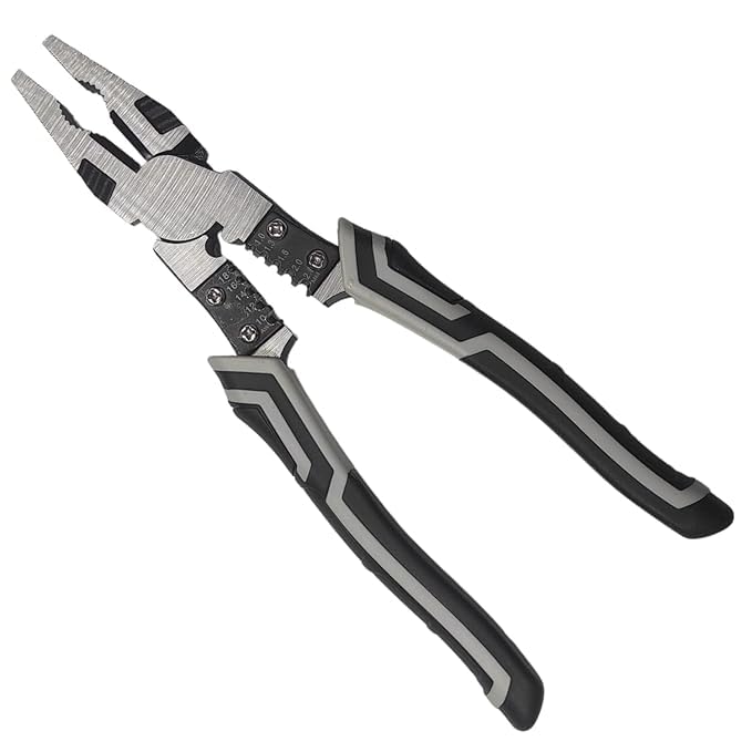 Roshankruti Multifunction Lineman Plier Wire Stripping Tool, Wire Cutter with Gripping, Wrench, Cutter, Crimping & Wire Stripper Function | 6-in-1 Combination Wire-Plier | Black (B0DC3Y3QSX) Amazon Price History, Amazon Price Tracker