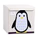 Produktbild CULASIGN Aufbewahrungsbox Kinderspielzeug Leinwand Faltbare Cartoon Spielzeugkiste Organisator Aufbewahrungswürfel Waschbar Spielzeug 33x33x33cm (Pinguin)