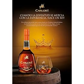 Carlos I Brandy de Jerez, Solera Gran Reserva, 5 cl (1 bottle) Carlos I Brandy de Jerez, Solera Gran Reserva, 5 cl (1 bottle) – Carlos I