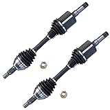 Detroit Axle - 2 Front CV Axles for Chevy Impala Malibu Buick LaCrosse Regal Allure Cadillac XTS CV Axle Shafts Replacement