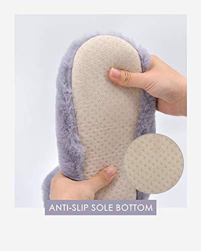 Image of DICUIRD Womens Thick & Warm Slipper Socks with Grippers - Christmas House Slippers