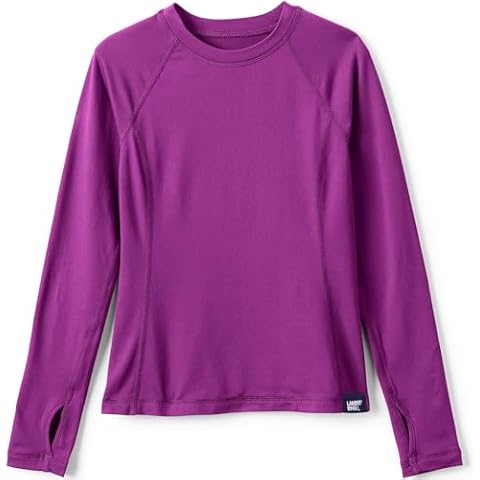Lands' End Girls Thermal Crew Neck Shirt Cover