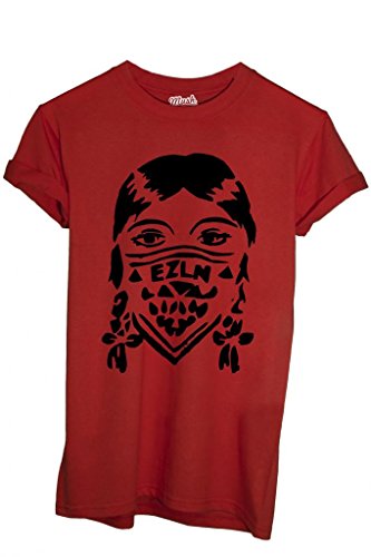 MUSH T-Shirt EZLN Mujer - Política by Dress Your Style - Mujer-M Rojo