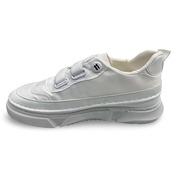 Image of Casual Platform Sneakers for Men, Chunky Sole, Lace-up Design