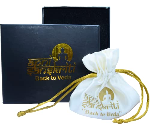 Apnisanskriti Lab Certified Black Rudraksha Mala in Silver Designer Caps | Natural Rudraksha Beads Silver Plated (7 mm), Pack of 1