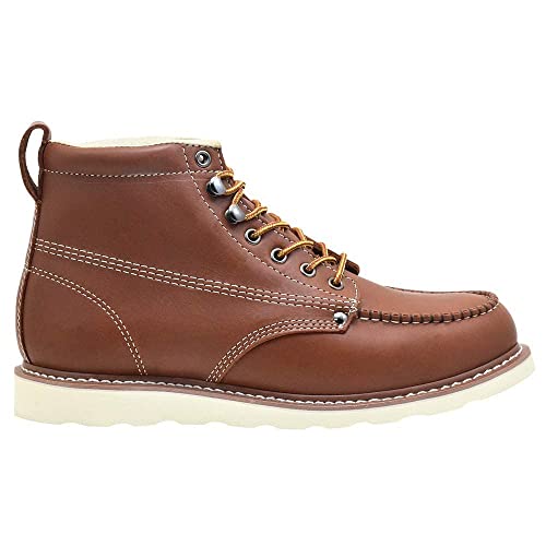 Golden Fox Men's Boots 6" Moc Toe Wedge Leather Boot2