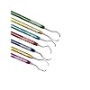 Premium German Stainless Steel -Dental Gracey Curette Set Dental Veterinary Instrument Kit -Gracey Periodontal Curettes Double Ended Hollow Handle -Dental Instruments (Set of 7 Colored Hollow Handle)