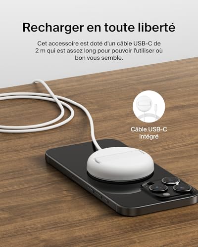 Belkin BoostCharge Pro Socle de recharge aimanté Qi2 - vue 5