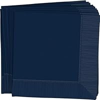 Amscan 2PLY Napkins 50 Pieces, 33 cm Length, Navy