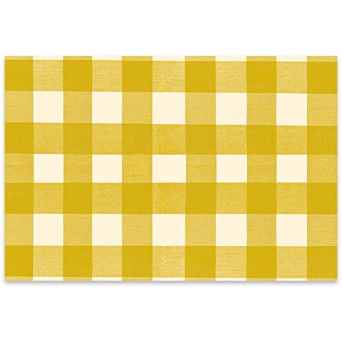 Paper-Placemat-Pad-Gold-Buffalo-Check Paper Placemat Pad Gold Buffalo Check