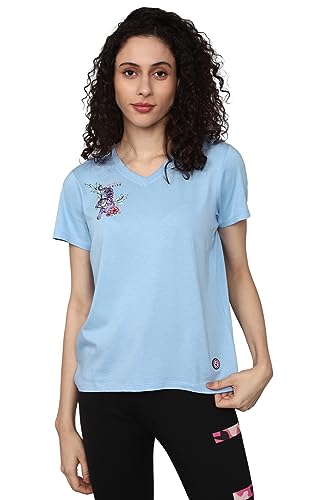 Image of Allen Solly Women Cotton Regular Fit T-Shirts
