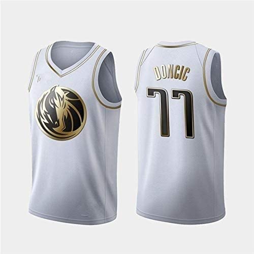 Toufatoufa Mens Jersey Mavericks 77 Doncic Mesh Basketball Jersey