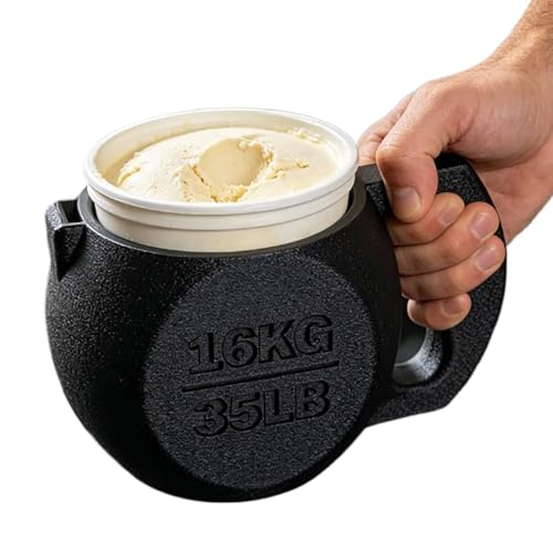 Soporte para helado de pinta con diseño de pesa rusa ideal para postres en el gimnasio o casa