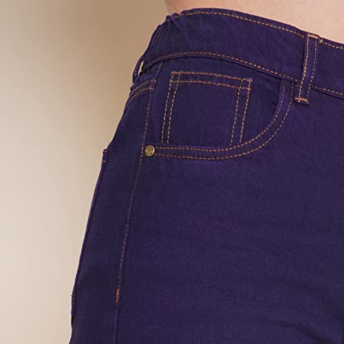 Image of Denim Straight Fit Jeans for Women | Full Length | Distress Jeans for Women Stylish | High Waist Jean for Woman