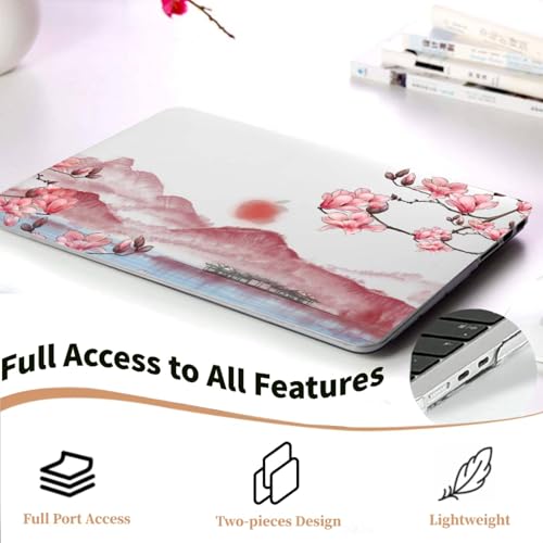 Eviter Rayures MacBook Air 13 Pouces avec cette Coque Rigide Durable A2337 Motif Paysage Fleuri - 5