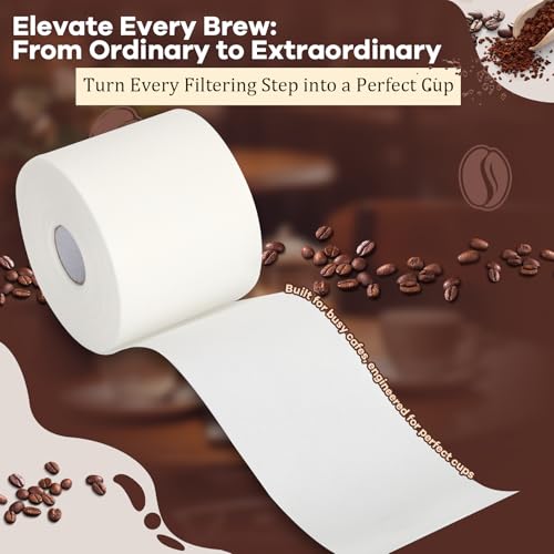 Image of 50766.0001 Filter Paper Roll Fit for Bunn Sure Immersion Coffee Brewer, White, Coffee Filter Paper Roll, High Density Coffee Filter for Clear Coffee, Fits Bunn-O-Matic Commercial Brewers, 3 Pack
