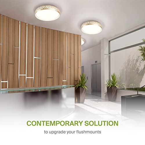 Asd 20 Inch Led Flush Mount Ceiling Light Fixture - Modern Gold Close To Ceiling Light Fixtures 42W 2381Lm, 2700-5000K Adjustable Dimmable Low Profile Lights For Kitchen, Bedroom, Hallway, Etl #TOP25