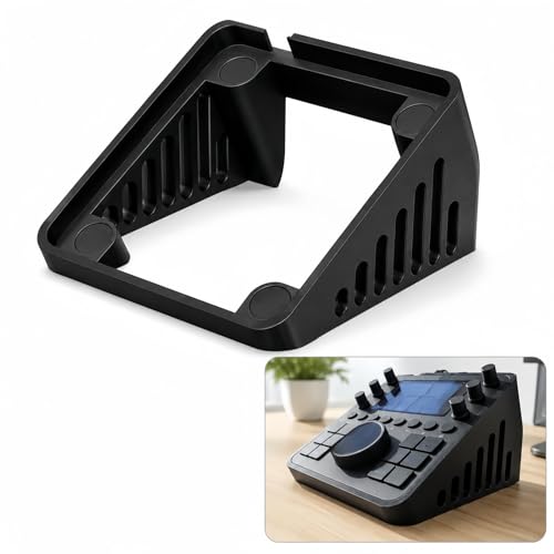 Angled Stand Compatible with Loupedeck CT, Ergonomic Desktop Tilt Holder, Desk Space Saver