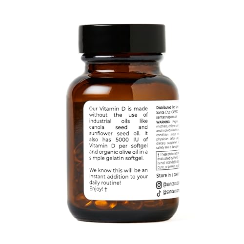 Santa Cruz Paleo Vitamin D3 Olive Oil Softgels