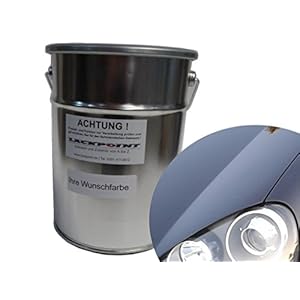Lackpoint 1 liter spuitklaar waterbasislak voor VW LC9Z zwart metallic autolak
