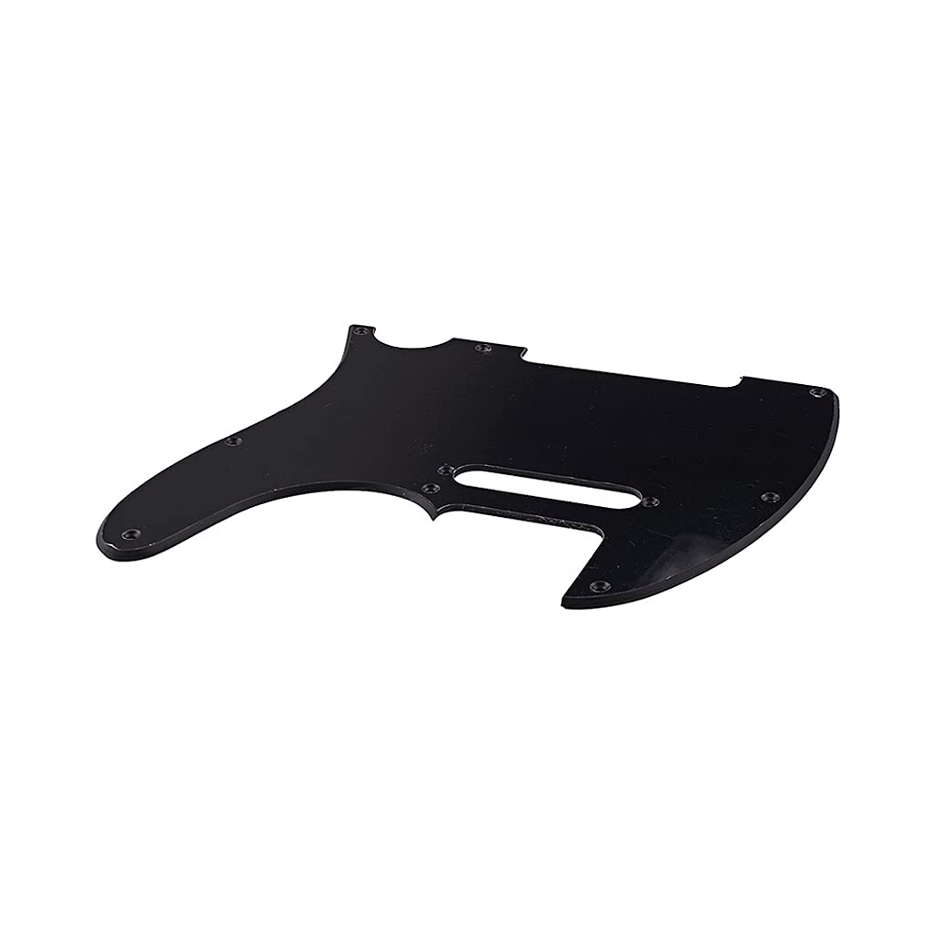 Alnicov 8-otworowy pickguard Telecaster do amerykańskiego/meksykańskiego amerykańskiego standardu Telecaster części w nowoczesnym stylu, 1-warstwowy czarny