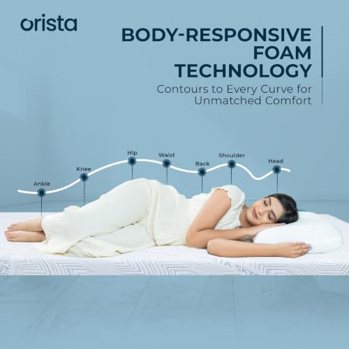 Image of Orista CoolTech Mattress Topper - Self-Cooling Fabric Technology, Up to 4C Cooler Than Regular Fabric | Plush Comfort & Pressure Relief | Breathable Airflow Design | Secure Fit Elastic Straps