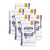 Simpleaf Flushable Wet Wipes Lavender| Eco-Friendly, Paraben & Alcohol Free | Hypoallergenic & Safe for Sensitive Skin | Soothing Aloe Formula | (6 x 25 Counts Convenient Pack) 150 Counts Total