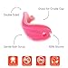Innobaby Bathin' Smart Silicone Fish Antimicrobial Bath Scrub, Light Pink/Fuchsia