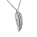Produktbild Halskette mit Urnenanhänger aus Edelstahl, Federform, für Asche