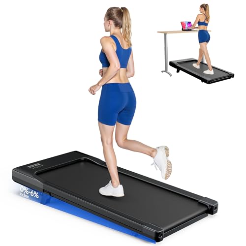 Image of Superun Walking Pad with Incline, Under Desk Treadmill, 3 in 1 Portable Treadmills for Home with Remote Control LED Display, 2.5 HP Quiet Mini Treadmill for Office Home Use, 300 Lbs Capacity