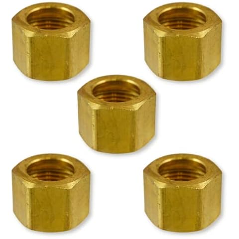 Discount Hydraulic Hose 361-06 Brass Compression Tube Nut Fittings (5-Pack) Cover