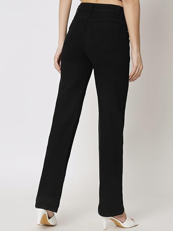 Image of CIPPY Regular Straight Fit High Rise Stretchable Jeans for Women