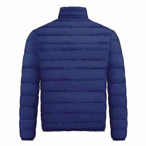Ymosrh Men's Down Jacket Winter Lightweight Puffer Jacket Warm Insulated Windproof Quilted Coat Jacket, M-2XL2