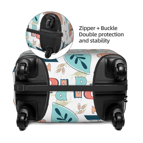 Paris Colorful Romantic Travel Luggage Cover Suitcase Protector Bag,Anti-Scratch Fits 18-32 Inch Luggage,Baggage Covers For Kid And Adult,Large4