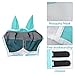2025 New Horse Fly Mask, Pony Fly Mask with Cover Uv Protection, Adjustable Knit Fabric and Mesh Breathable Design Large Eye Space Standard Comfortable Fit for All Horses ﻿ (Black, M)