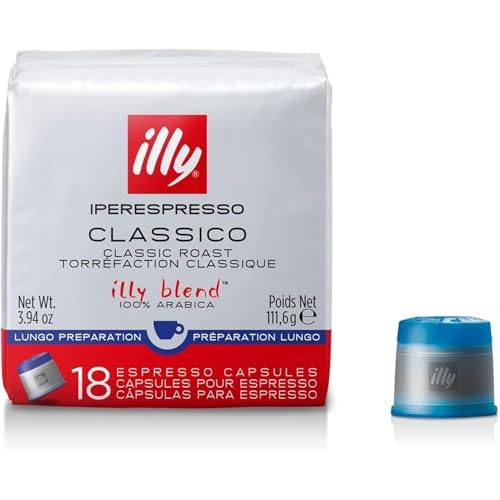 illy Iperespresso Lungo, Kaffeekapseln für Iperespresso, 1x18 Softpack, 111.6 g