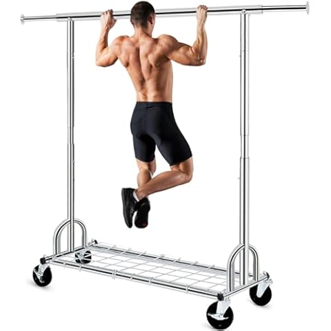 HOKEEPER Clothing Garment Rack with Shelves Cover