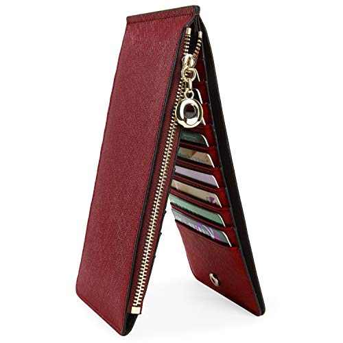 YALUXE Leather Wallet for Women Women's RFID Blocking Genuine Leather Multi Card Organizer
