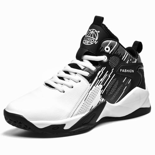 Men's High Top Basketball Sports Shoes Fashionable Anti Slip Basketball Fans