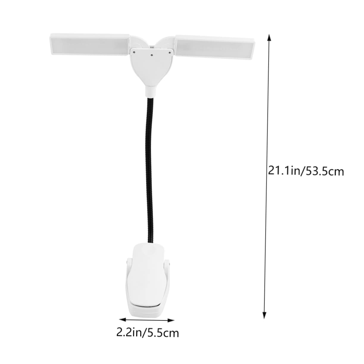 Abaodam Verstellbare Klavierlampe mit Augenschonender LED Technologie Abs Gehäuse und Batteriebetrieben für Notenständer zum Üben und Spielen
