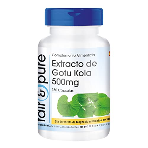 Extracto de Gotu Kola 500mg - Centella asiatica - Vegano - Altamente...