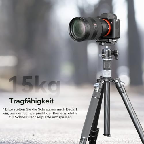 SMALLRIG Quick Release Plate Schnellwechselplatte für Arca-Typ, max. Belastbar mit 44,1lb/20kg… – Ansicht 6